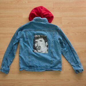 Chelsea Right to Work / The Loner Men's Blue Denim Jacken witn Hood, Size S